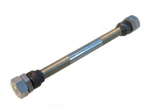 Puch Voorwielas compleet spaakwiel maxi 11mm Zilver