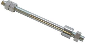 Puch Achterwielas compleet sterwiel macho/maxi Zilver