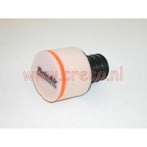 Twin Air Powerfilter cross recht 50mm 90 L=75 spons